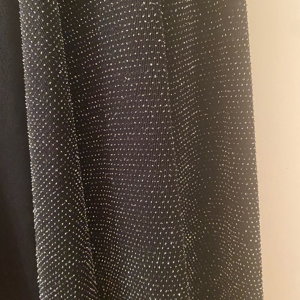 Chico's Black Asymmetrical Shine Cardigan - Picture 4 of 4